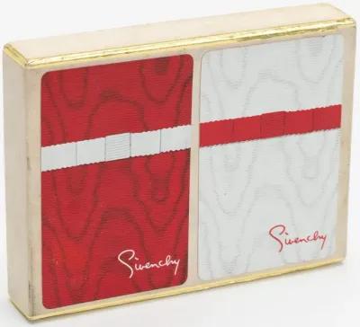 Givenchy 2 Decks Red/White Poker Cards - Vintage Lux