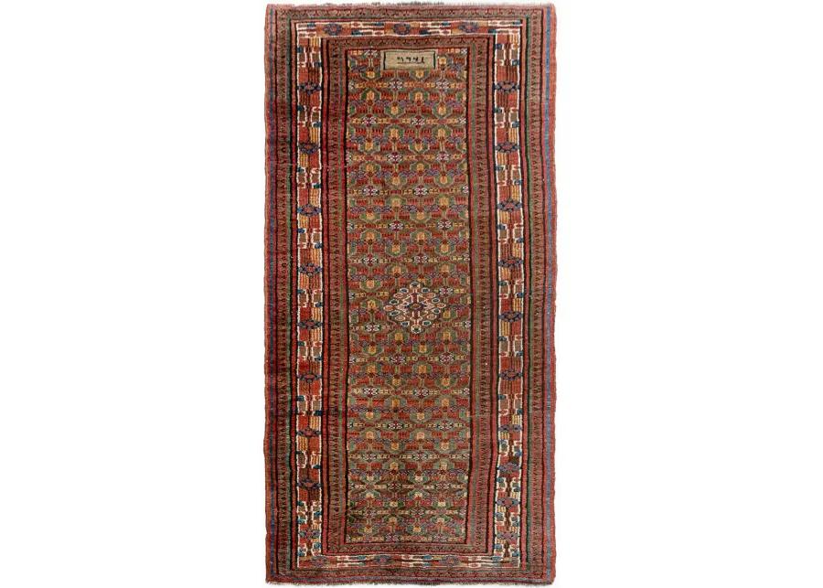 Persian Serab Rug Runner 2' X 6'6 - red - red