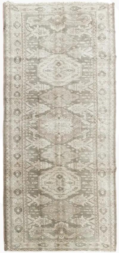 Turkish Oushak Runner 2'2 X 10'11 - gray