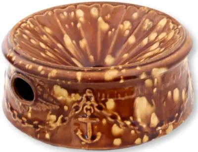 Rockingham Glaze Nautical Spitoon - New England Mercantile - Brown