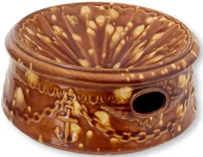 Rockingham Glaze Nautical Spitoon - New England Mercantile - Brown