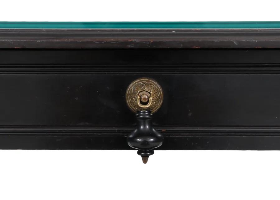 Chinoiserie Black Accent Table - Interesting Things - 26.25" L x 17" W x 29.25" H