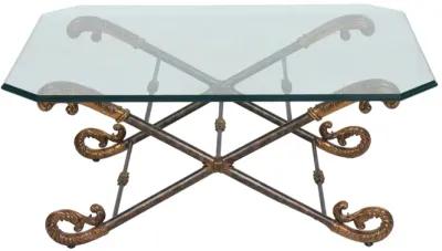 La Barge Brass & Glass Coffee Table - Interesting Things - Gold