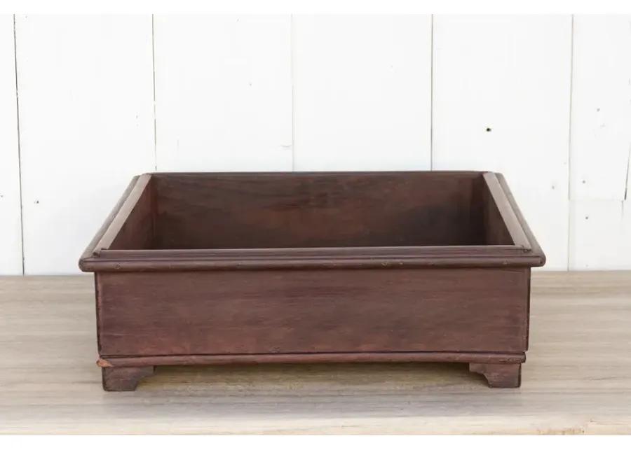 Large Colonial Rosewood Spice Tray - de-cor - brown