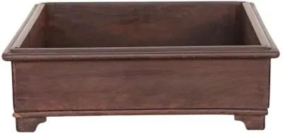 Large Colonial Rosewood Spice Tray - de-cor - brown