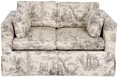 Toile Tuxedo Loveseat Sofa - Interesting Things