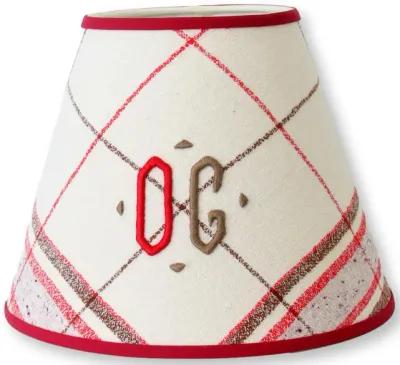 Vintage English "OG" Lampshade - Rose Victoria - Red