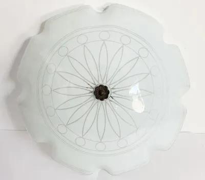 1960s Sunburst Flush Light - C the Light Interiors - White