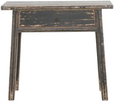 Distressed Black Asian Altar Table - de-cor