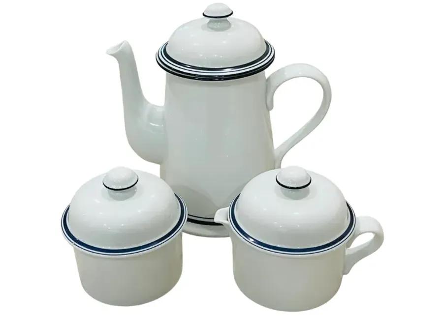 Dansk Bistro Coffee Set - Set of 3 - Eat Drink Home - White