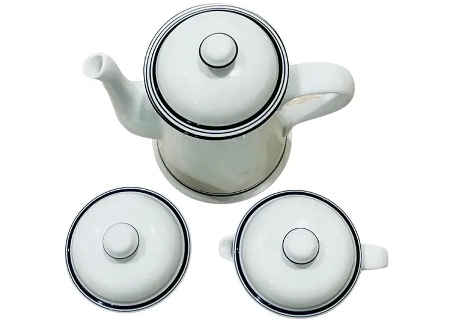 Dansk Bistro Coffee Set - Set of 3 - Eat Drink Home - White