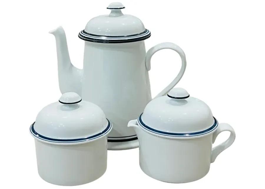 Dansk Bistro Coffee Set - Set of 3 - Eat Drink Home - White