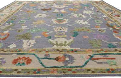 Oushak High-Low Rug - 10'08 x 13'03 - Esmaili Rugs & Antiques - purple - purple