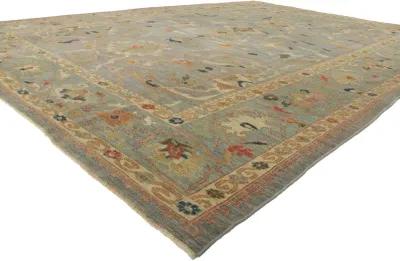 Persian Sultanabad Rug - 09'10 x 14'00 - Esmaili Rugs & Antiques - gray - gray