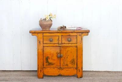 Painted High Gloss Chinese Cabinet - de-cor - Orange