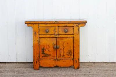 Painted High Gloss Chinese Cabinet - de-cor - Orange