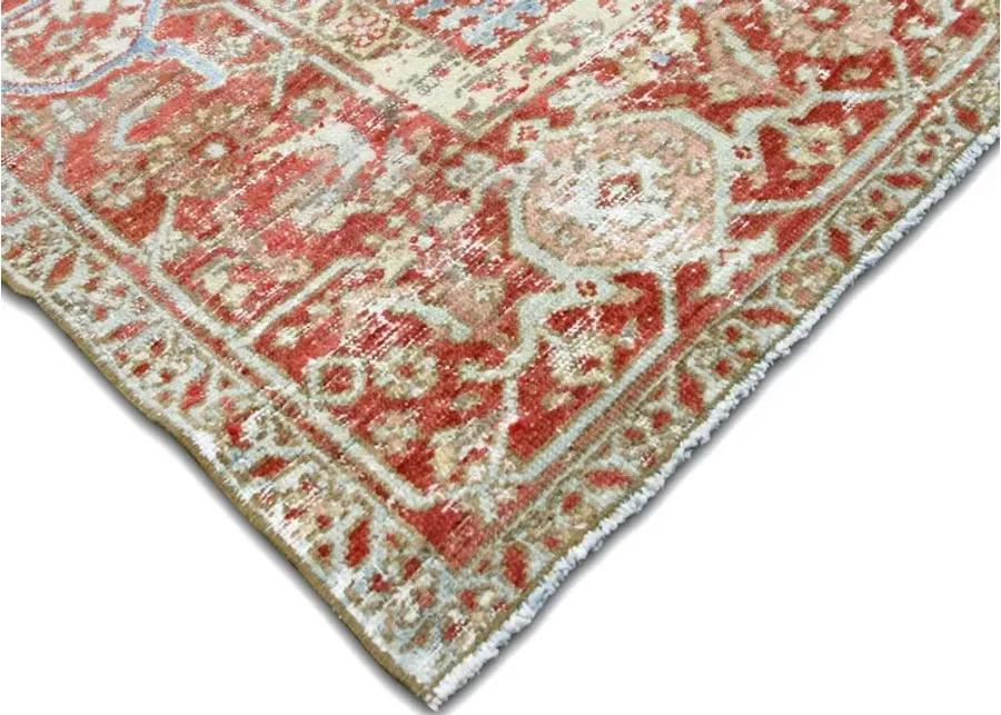 1920s Persian Heriz Rug - 8'4" x 11'3" - Nalbandian - Red - Red