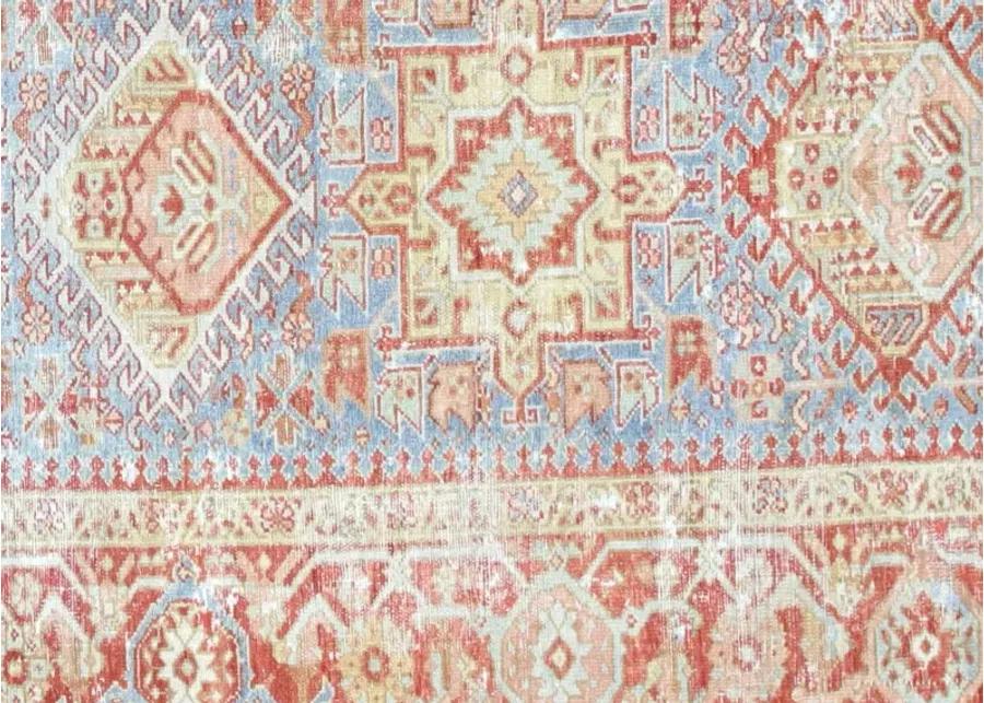 1920s Persian Heriz Rug - 8'4" x 11'3" - Nalbandian - Red - Red