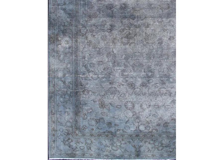 Indian Amritsar Rug 6'7 x 10'1 - Keivan Woven Arts - blue - blue