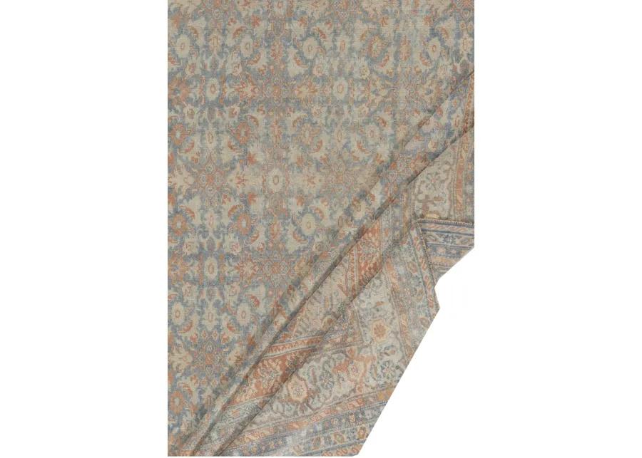 Persian Bibikabad Rug 10'6 X 13' - blue - blue