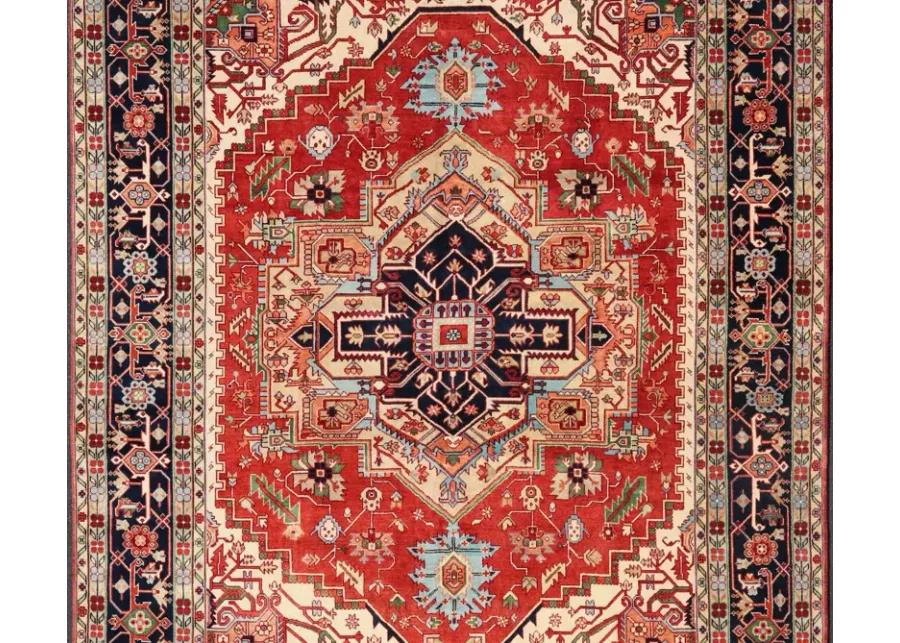 Large Searpi-Heriz Rug - 11'4 x 14'7 - Keivan Woven Arts - red - red