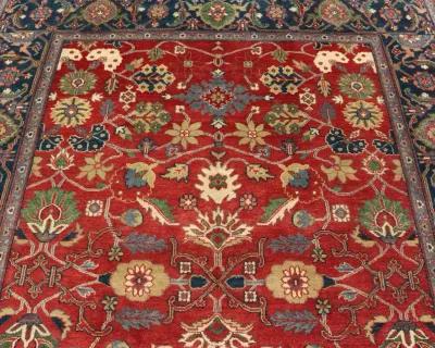 Sultanabad-Mahal Floral Rug - 9'0 x 12'0 - Keivan Woven Arts - Red - Red