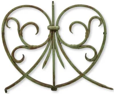 19thC French Wrought Iron Gate Pediments - New England Mercantile - Green