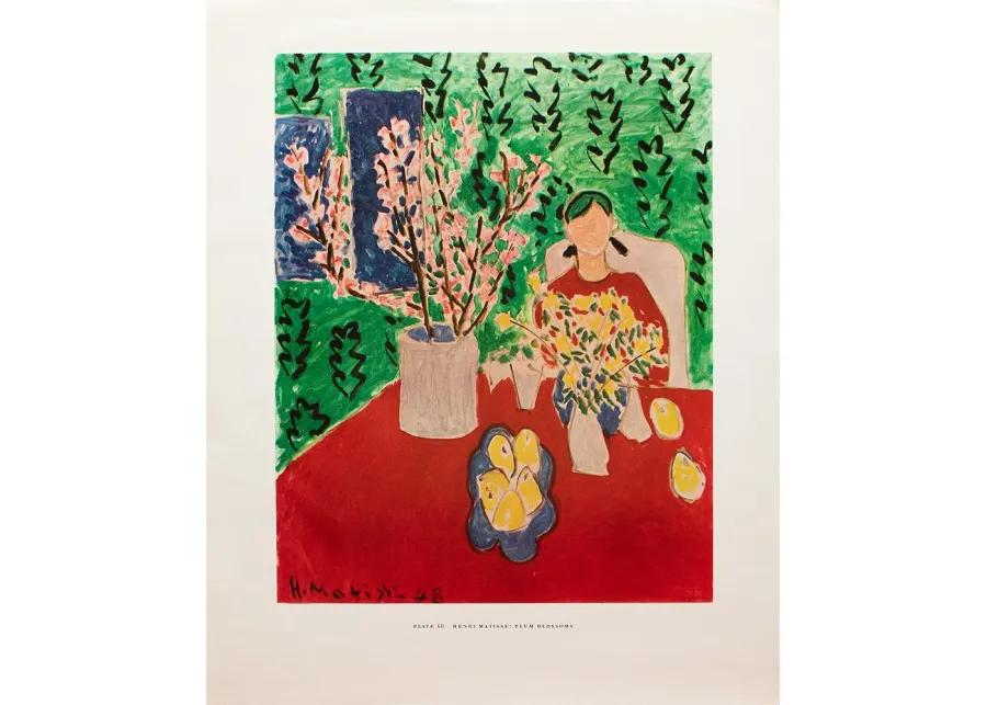 1950s Henri Matisse - Plum Blossoms - Red