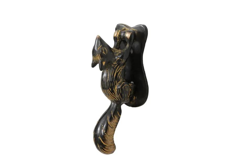 Brass Squirrel Door Knocker - Interesting Things - Black