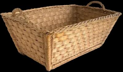 1950s French Market Basket - Ballyhoo - Brown