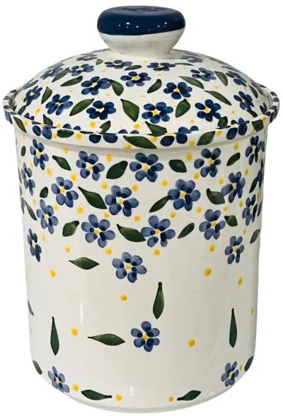 Portuguese Floral Ceramic Canister - Eat Drink Home - Blue