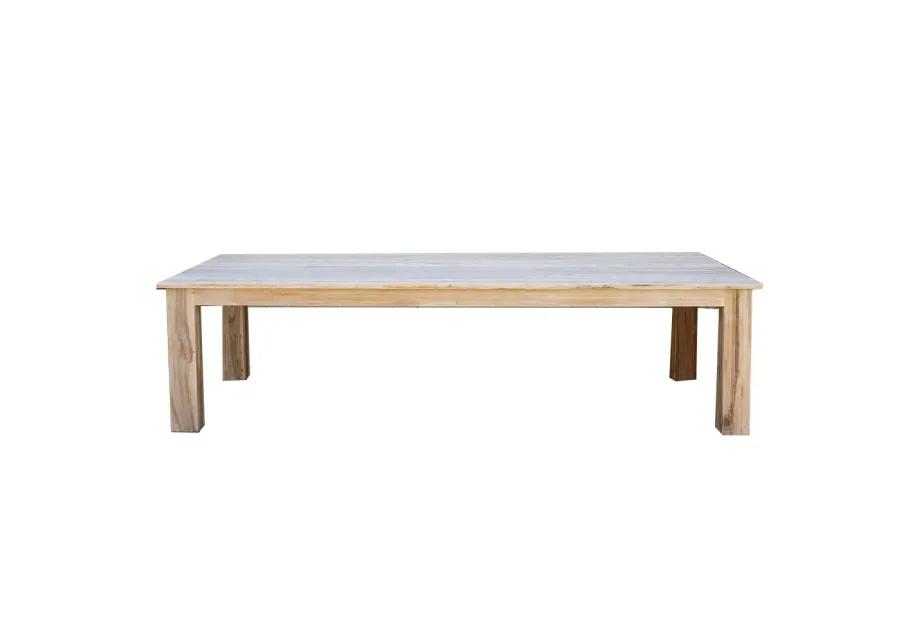 10' Long Bleached Parson Dining Table - de-cor