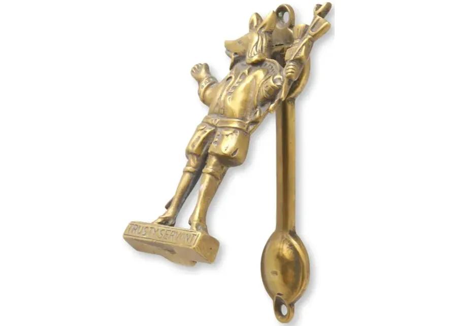 "Trusty Servent" Folklore Doorknocker - Rose Victoria - Gold