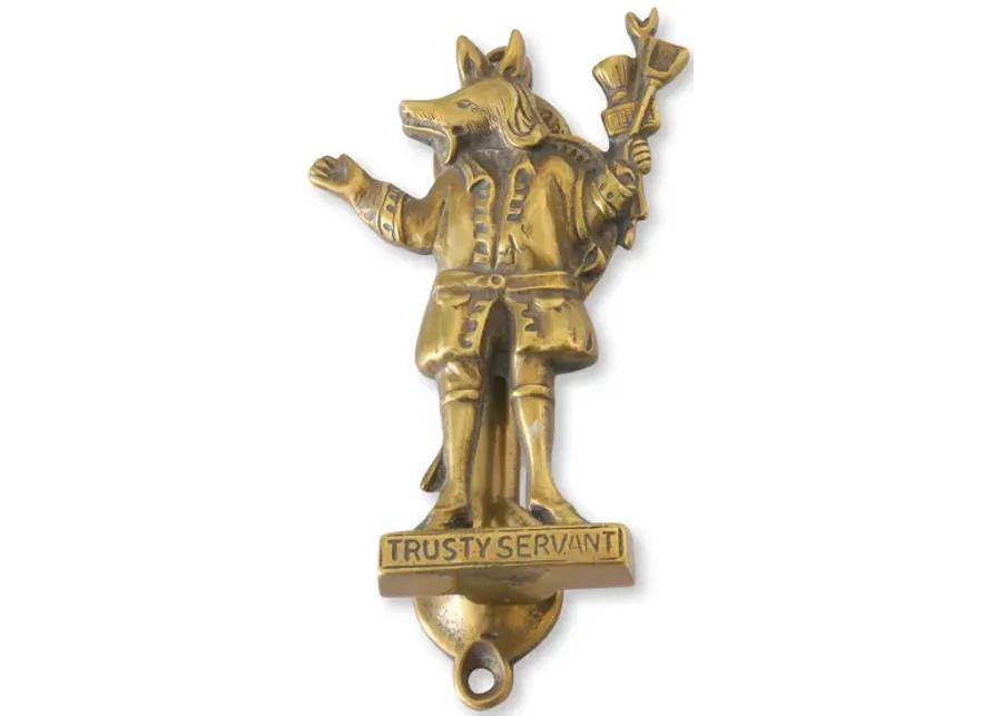 "Trusty Servent" Folklore Doorknocker - Rose Victoria - Gold