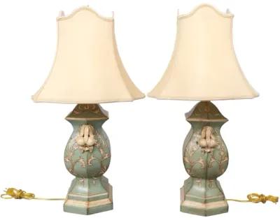 Chelsea House Table Lamps - a Pair - Interesting Things - Blue