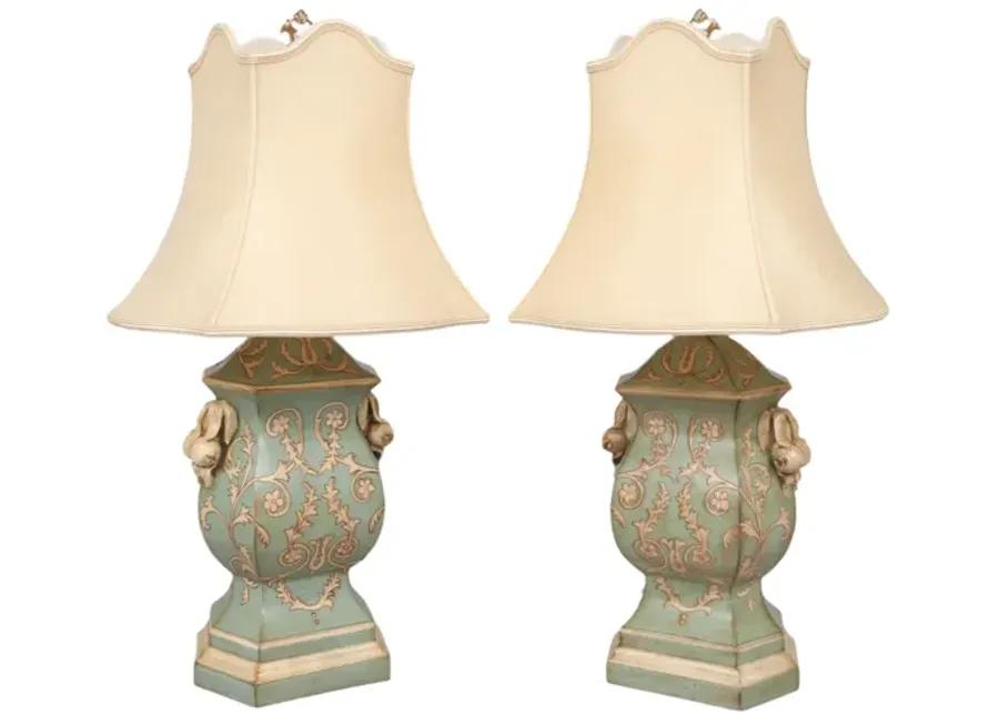 Chelsea House Table Lamps - a Pair - Interesting Things - Blue