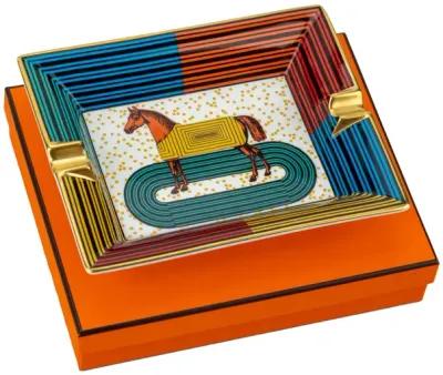 Hermès New Horse Porcelain Ashtray