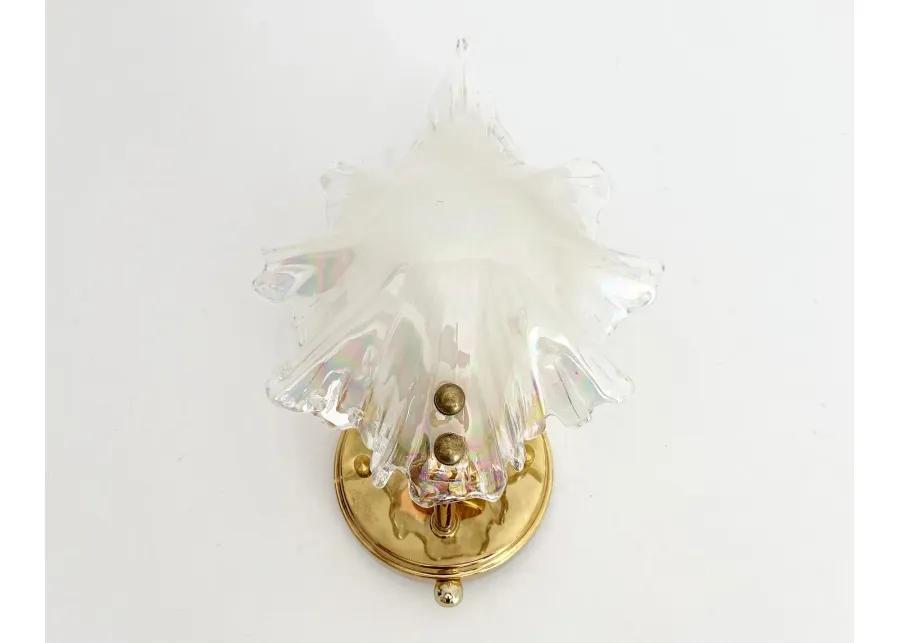 Iridescent Shell Wall Light - Gold