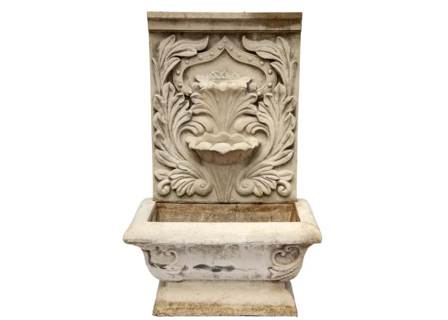 Faux Concrete Garden Planter/Fountain - 14" L x 23" W x 36" H