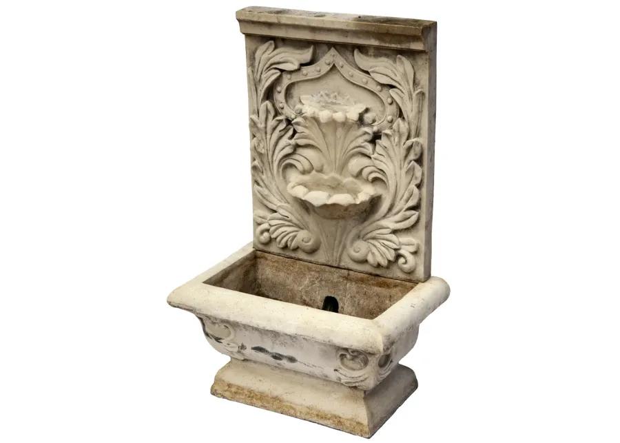 Faux Concrete Garden Planter/Fountain - 14" L x 23" W x 36" H