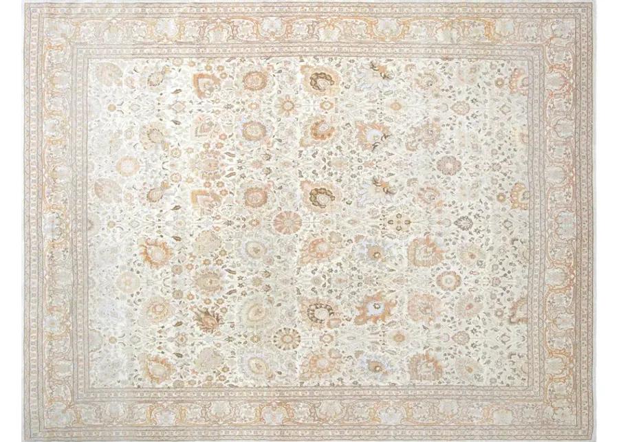 1960s Persian Tabriz Carpet -11'9"x15'4" - Beige