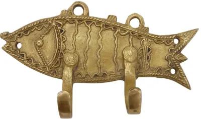 Bohemian Brass Fish Wall Hooks