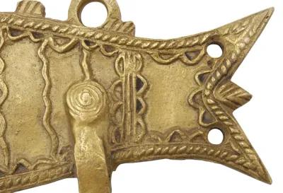 Bohemian Brass Fish Wall Hooks