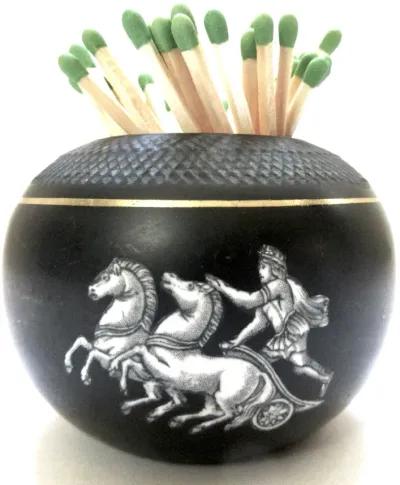 Early 1900s Greek God Match Striker - Black