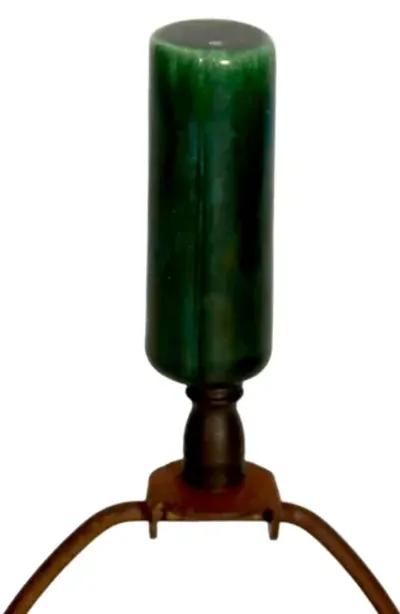 Emerald Green Atomic Style Table Lamp