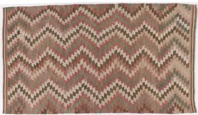 Turkish Kilim 5'5 X 9'2 - Beige