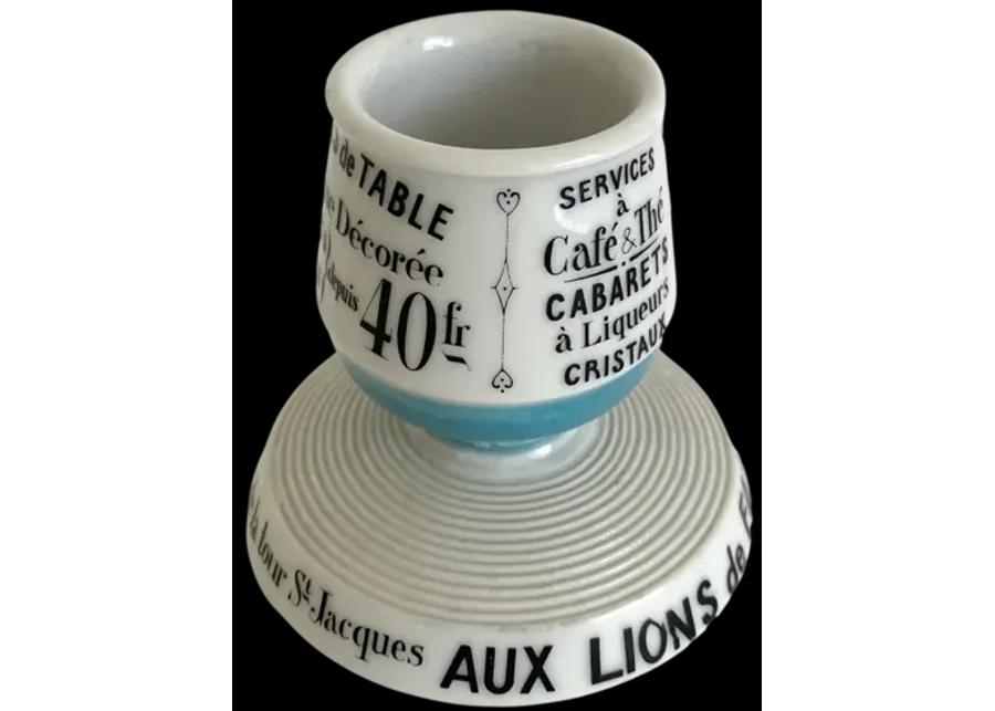 French AdvertisingPorcelain Match Strike - Blue