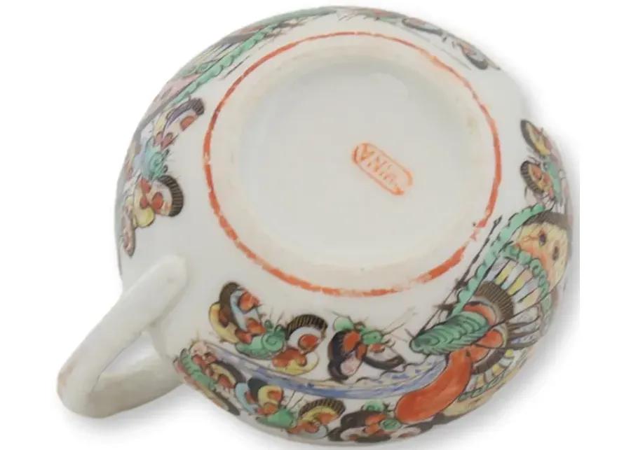 Chinese Thousand Butterfly Cream Pitcher