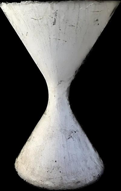 Willy Guhl Diabolo Planter - White - 15.75" W x 24" H