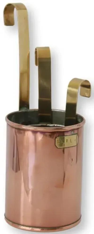 Copper Dairy Measures - Set of 3 - Brown